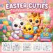Easter Cuties Coloring Book: Super Cute Baby Animals, Bunnies & Eggs | Cozy, Fun & Relaxing Coloring Pages for All Ages