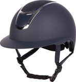 Harry's Horse Veiligheidscap Mont Blanc Sparkle - Navy / Zilver - Maat 53-55