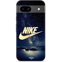 Google Pixel 8a hoesje nike logo goud sterrenhemel Maniacase