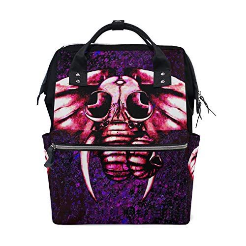 MONTOJ Trippy Olifant Patroon canvas Reistas Campus Rugzak - 5701637647440