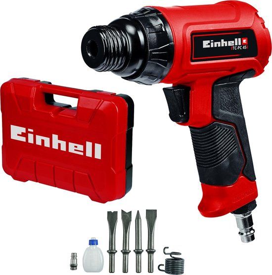 Einhell Pneumatische Hakbeitel TC-PC 45 - 1.2 J - Incl. 4-delige beitelset