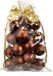 Inge-glas Inge Christmas Goods Kerstballen - 20 stuks - bruin - 6 cm - kunststof