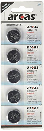 Arcas 13705032 CR2032 Lithium Knoopcel Batterijen (10 Blister)
