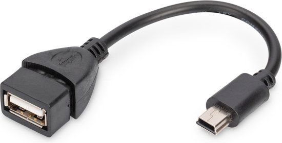 Digitus ASSMANN Electronic USB 2.0 OTG Kabel - 0.2m - Zwart