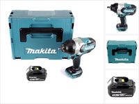 Makita DTW 1002 T1J accu slagmoersleutel 1/2" 18V 1000Nm borstelloos + 1x oplaadbare accu 5.0Ah + Makpac