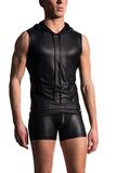 MANSTORE M510 Hoody Tank - zwart/zwart - maat M
