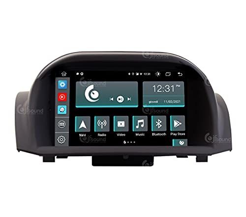 Jf Sound car audio system Op maat gemaakte autoradio voor Ford Fiesta 2009-12 Android GPS Bluetooth WiFi Dab USB Full HD Touchscreen Display 7\" Easyconnect Processor 8core Stembediening