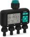 VONROC 4-weg watertimer – Besproeiingscomputer voor 4 zones – Instelbare bewateringstijd en -frequentie per zone