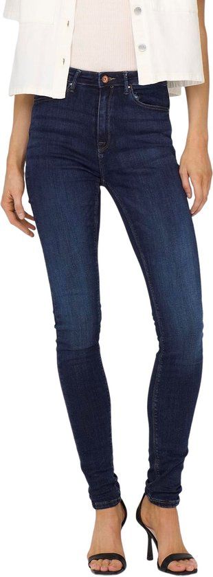 ONLY ONLPAOLA LIFE HW SK DNM AZGZ878 NOOS Women's Jeans - Dark Blue Denim - Size M X L30