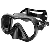 SEAC Boss-S, snorkelmasker voor volwassenen, van siliconen, mono-patrijspoort van gehard glas, schokbestendig, snelle instelling met knop, verstelbare riem