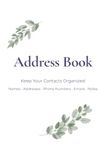 Personal Address Book: A Simple Address Book for Names, Addresses, Phone Numbers & Contacts
