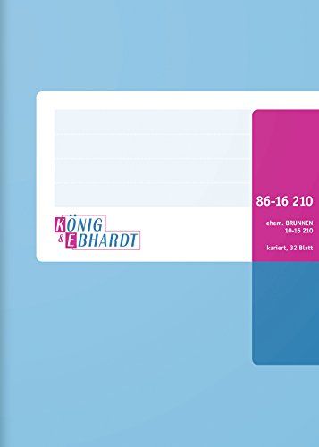 König & Ebhardt Kartonnen werkboek A6 l-blauw vierkant