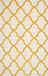 Safavieh Trellis Indoor Handgetuft Vloerkleed, Cambridge Collectie, CAM121, Ivoor & Goud, 152 x 244 cm