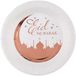 Santex Ramadan feest bordjes - 10x - karton - 22 cm - wit/rose goud - rond - Eid Mubarak