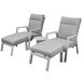 AVH-Collectie Barolo Barolo lounge balkonset 5 delig verstelbaar latte zand aluminium
