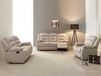DERBY Ensemble canapé relax manuel 1+2+3 places tissu beige