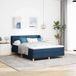 Maison Exclusive - Lit boxspring avec tête de lit, bleu, 160 x 200 cm, rembourré