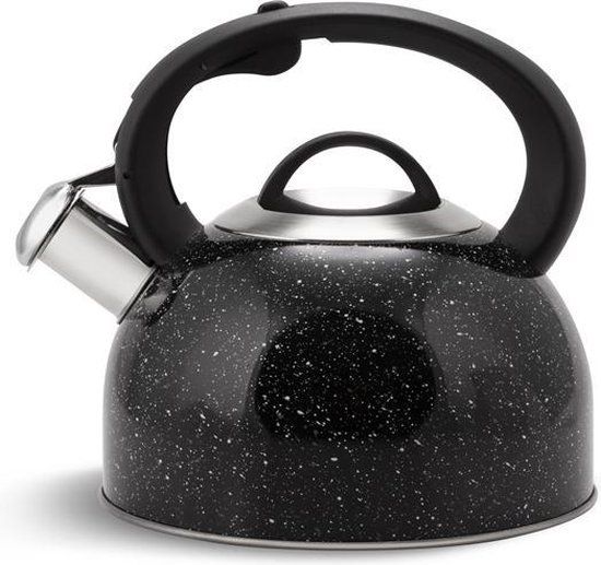 EDENBERG Edënbërg Classic Line - Fluitketel - 2.5 liter - RVS - Zwart