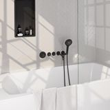 Brauer Black Carving Thermostatische Inbouw Badkraan