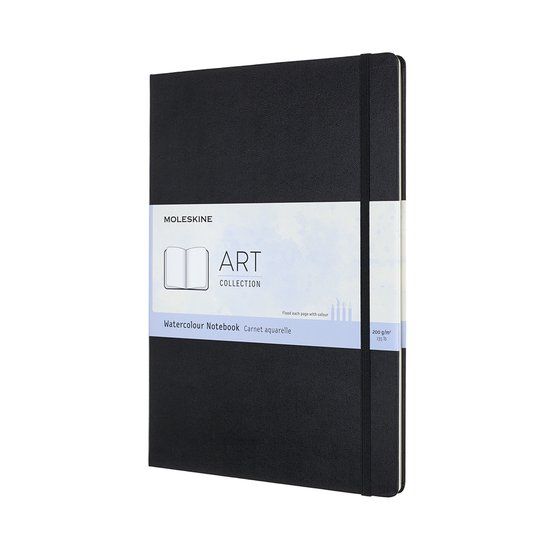 Moleskine Art Aquarel Notitieboek - A4 - Hardcover - Zwart