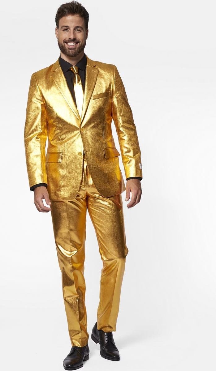 OppoSuits Goud Pak - Heren - Maat: - - Goud