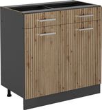 Vicco R-Line Keukenonderkast – 80 cm zonder werkblad Artisanaal eiken
