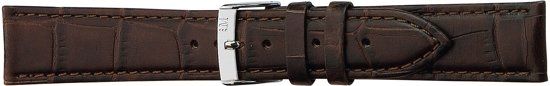 Morellato PMX032BOLLE IG Horlogebandje - Leer - Donkerbruin - 18 mm