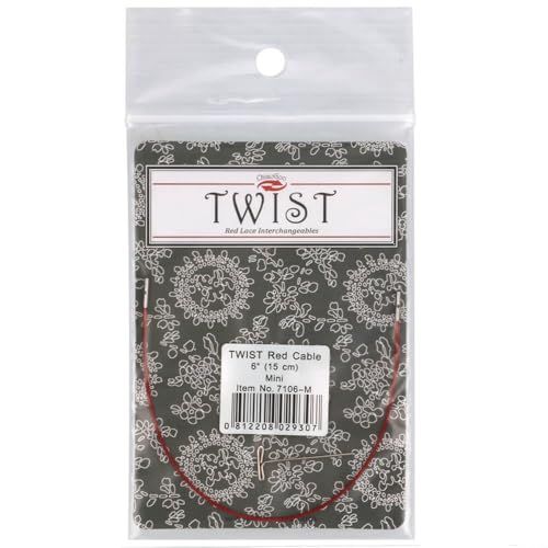 ChiaoGoo TWIST RED Mini Interchangeable Cable for Knitting Needles 15 cm 1 piece