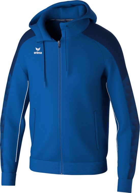 Erima Evo Star Trainingsjack Met Capuchon Heren - Royal / Marine | Maat: M