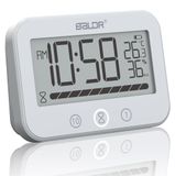 Merkloos Digitale badkamerklok Ip54 - Met thermometer, hygrometer en afteltimer - 99 minuten