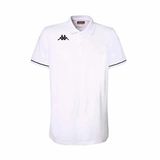 Kappa Barli Polo Heren Wit/Zwart XL