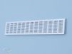Bandeau de ventilation extrusion d'aluminium 100 mm brun RAL 8022