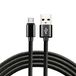 everActive Micro USB-kabel, nylonkabel, snel opladen tot 2,4 A, 200 cm lang, zwart, model: CBB-2MB