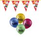 Boland Bv Sinterklaas versiering - 2x Sint/piet vlaggenlijnen van 6 meter en 30x ballonnen