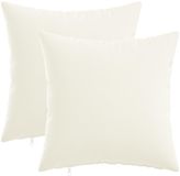 vidaXL Kussensloop Wit Katoensatijn 50 x 50 cm (2 stuks)