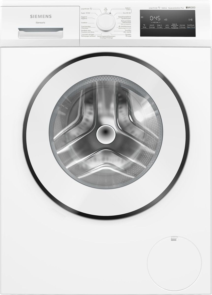 Siemens WM14N27XFG iQ300 - Wasmachine - 8 kg - 1400 rpm - Energielabel A - smartFinish