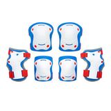 OLSSON Kniebeschermers voor meisjes en jongens, rood/blauw, maat XS