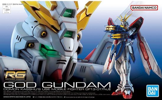 Bandai Model Kit GUNDAM - RG 1/144 God Gundam - Modelkit