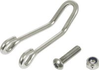 Busch + Müller crochet de phare argent acier inoxydable long 60/18mm