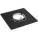 Plaque de propreté 400x400 noire Ø125