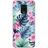 Xiaomi Redmi Note 9S Tropical aquarelle bedrukt siliconen hoesje