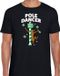 Bellatio Decorations Foute humor Kerst t-shirt - paaldanser rendier - heren - zwart L