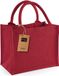 Westford Mill Jute Mini Geschenk Zak (W412) - Rood/Rood - Kerstmis - Geschenk/Lunch/Werk Zak