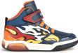 GEOX J INEK BOY Unisex Sneakers - NAVY/ORANGE - Maat 29