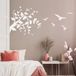 Sticker Mural Branche Oiseaux Noir