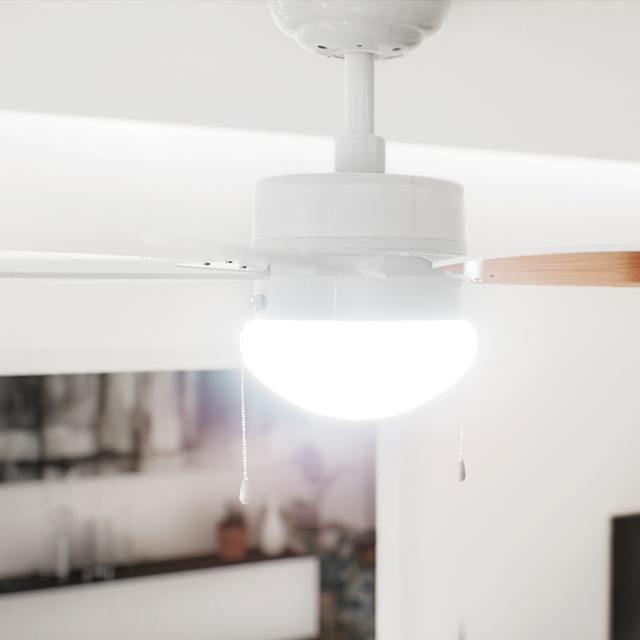 Cecotec EnergySilence Aero 360 - Plafondventilator - Wit, Hout - 91 cm - 50W - LED