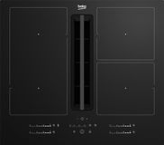 Beko HIXI 64700 UF Zwart 60 cm Inductiekookplaat met Ingebouwde Afzuiging