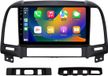 Happiq Autoradio avec Bluetooth et CarPlay pour Hyundai Santa Fe 2 (2006-2012)