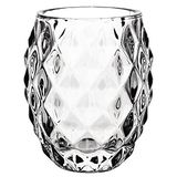 6x Olympia 6x Glas Diamond Theelicht Houder Clear Theelicht Kaarsenhouders