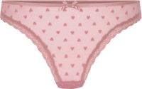 Hunkemöller Dames Lingerie String Phoebe - Roze - maat S